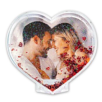 Εκτύπωση φωτογραφίας σε glitter love