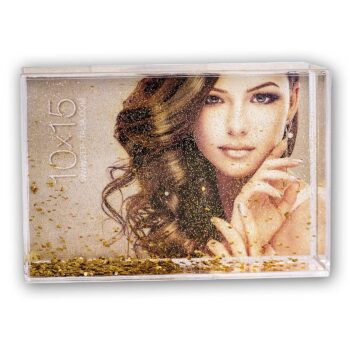 Εκτύπωση φωτογραφίας σε glitter gold  10x15