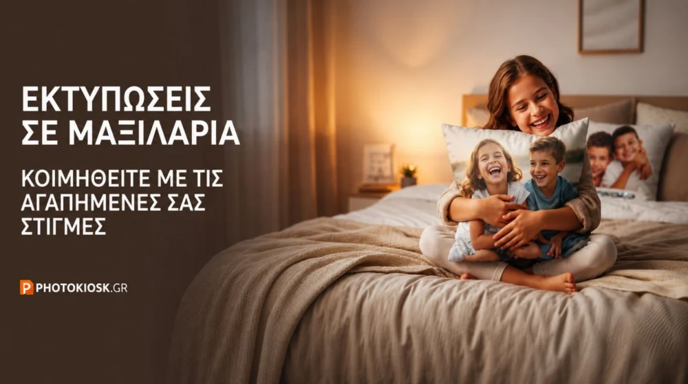 Εκτυπώσεις σε μαξιλάρια — κοιμηθείτε με τις αγαπημένες σας στιγμές.